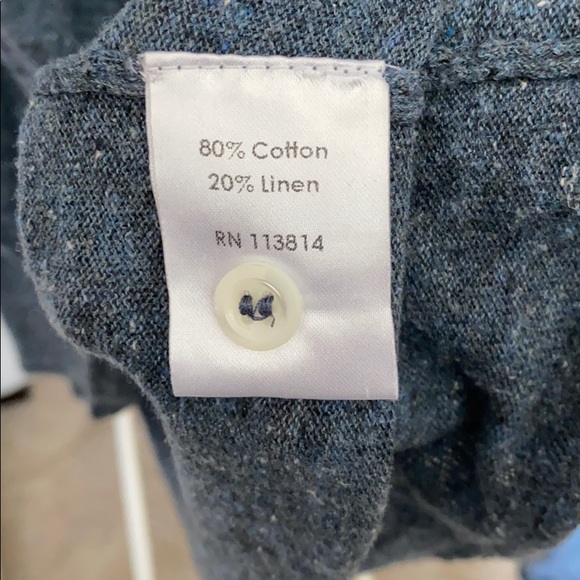 Billy Reid Linen Blend Sweater/Henley - Picture 4 of 5